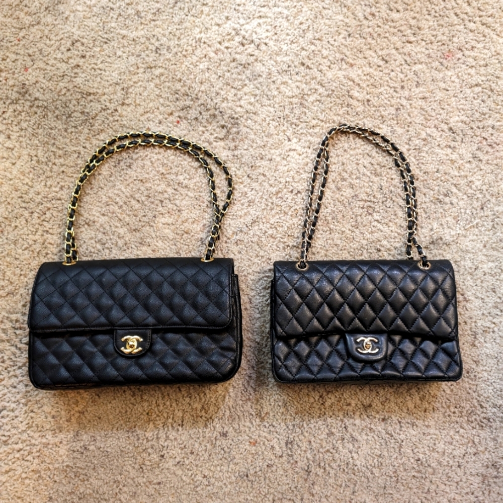 Chanel Medium Classic Double Flap Black Caviar Bag